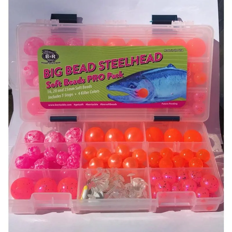 Fishing bait scoop-BNR Tackle Big Bead Steelhead Pro Pack