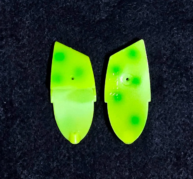 Fishing reel cleaning tool-" Chartreuse Green Spot " - 2 pack